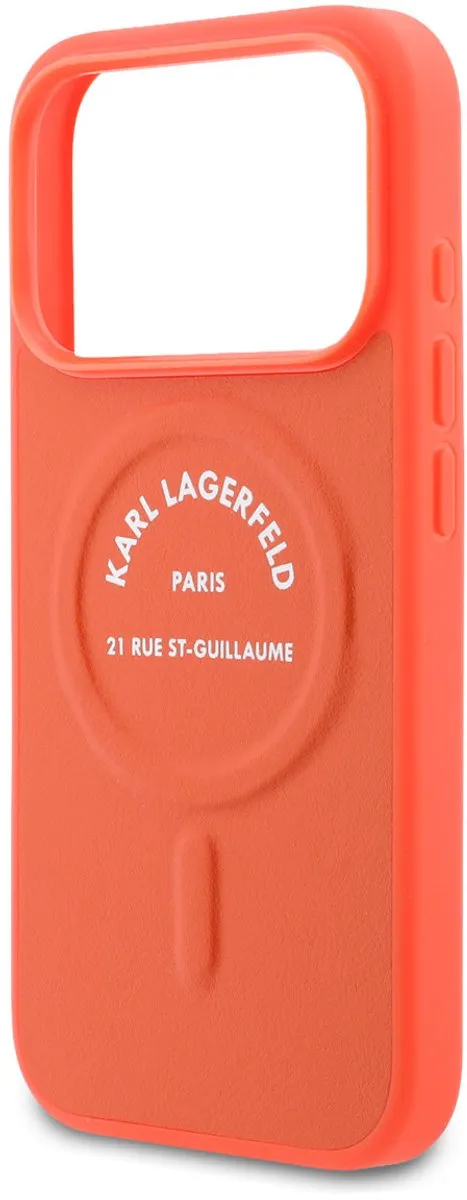 Karl Lagerfeld Back Cover iPhone 17 Pro - Oranje - afbeelding 5 van 6