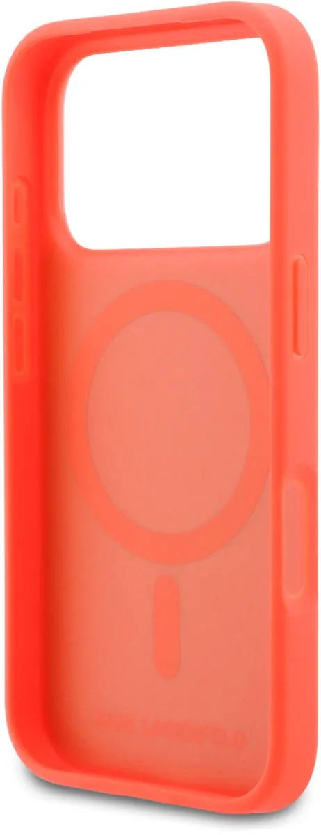 Karl Lagerfeld Back Cover iPhone 17 Pro - Oranje - afbeelding 6 van 6
