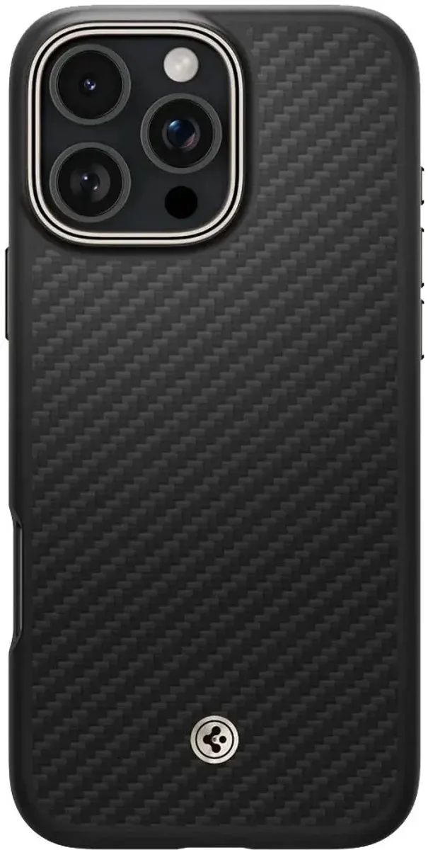 Spigen Enzo Aramid Hoesje - iPhone 16 Pro Max - Zwart