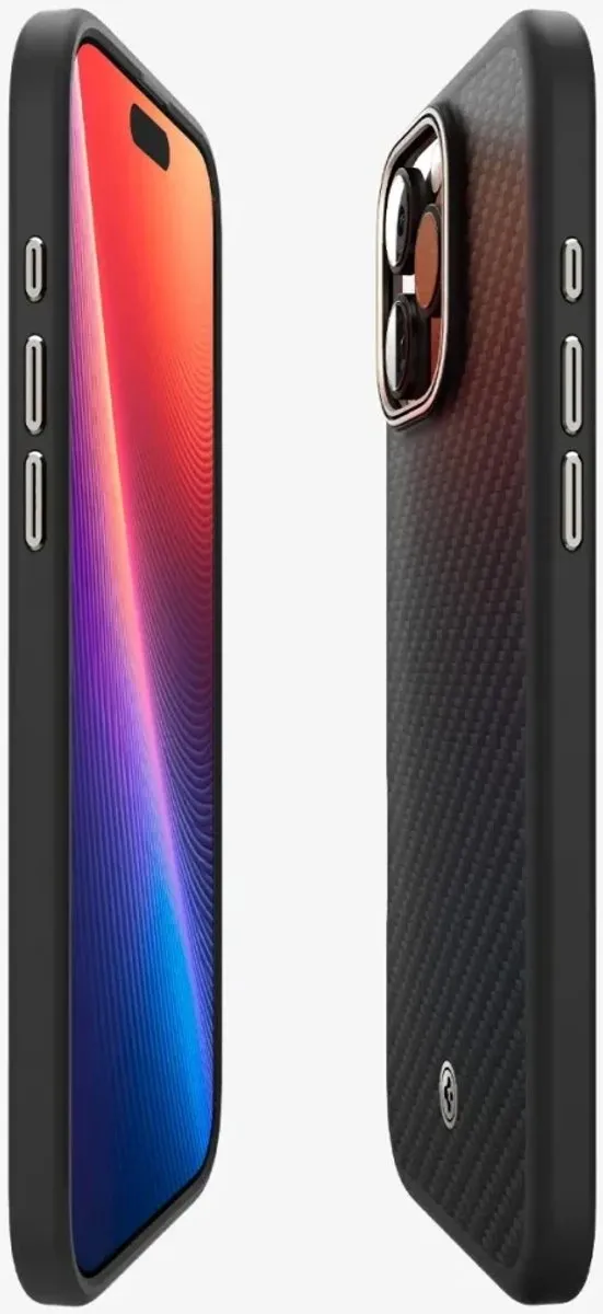 Spigen Enzo Aramid Hoesje - iPhone 16 Pro Max - Zwart