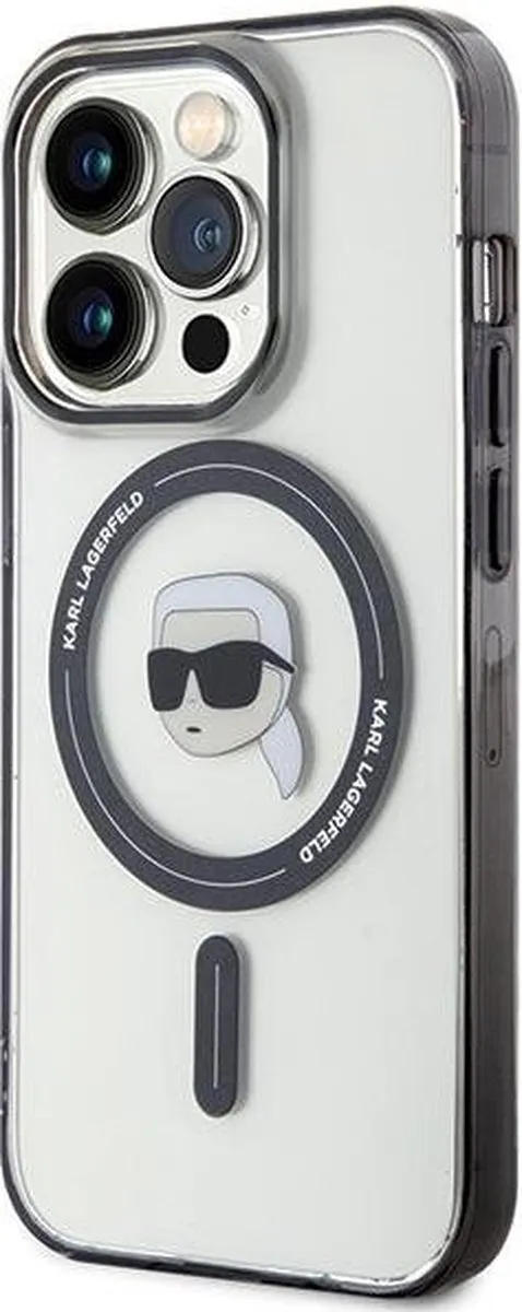 Karl Lagerfeld KLHMP15SHKHNOTK iPhone Hoesje - Transparant - MagSafe