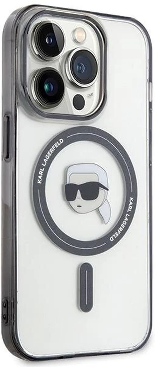 Karl Lagerfeld KLHMP15SHKHNOTK iPhone Hoesje - Transparant - MagSafe