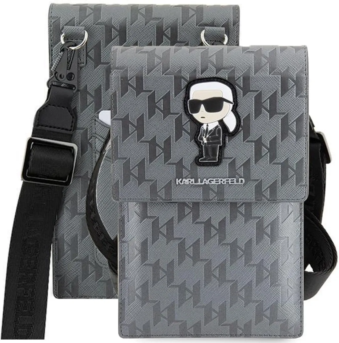 Karl Lagerfeld KLWBSAKHPKG Koffer - Zilver Saffiano