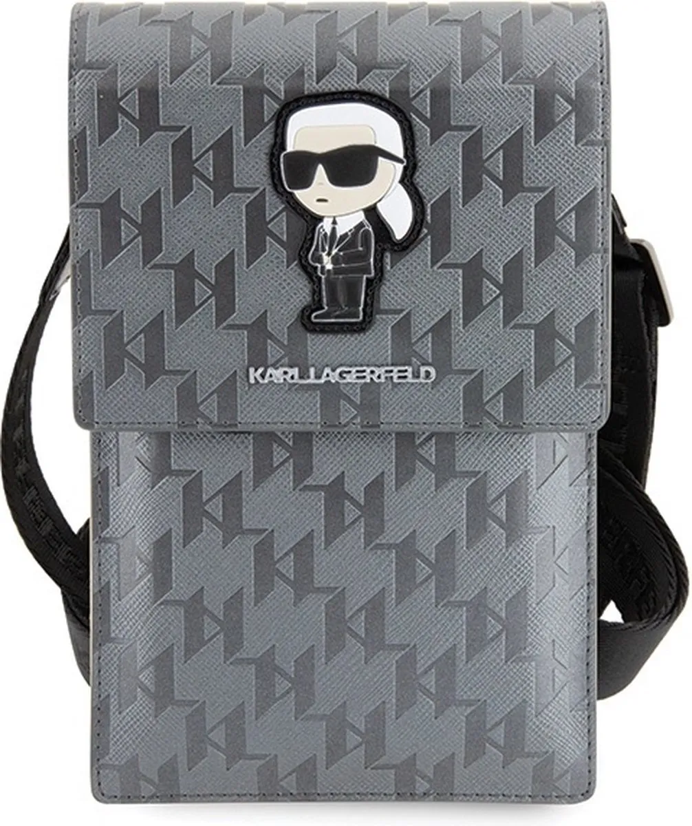 Karl Lagerfeld KLWBSAKHPKG Koffer - Zilver Saffiano