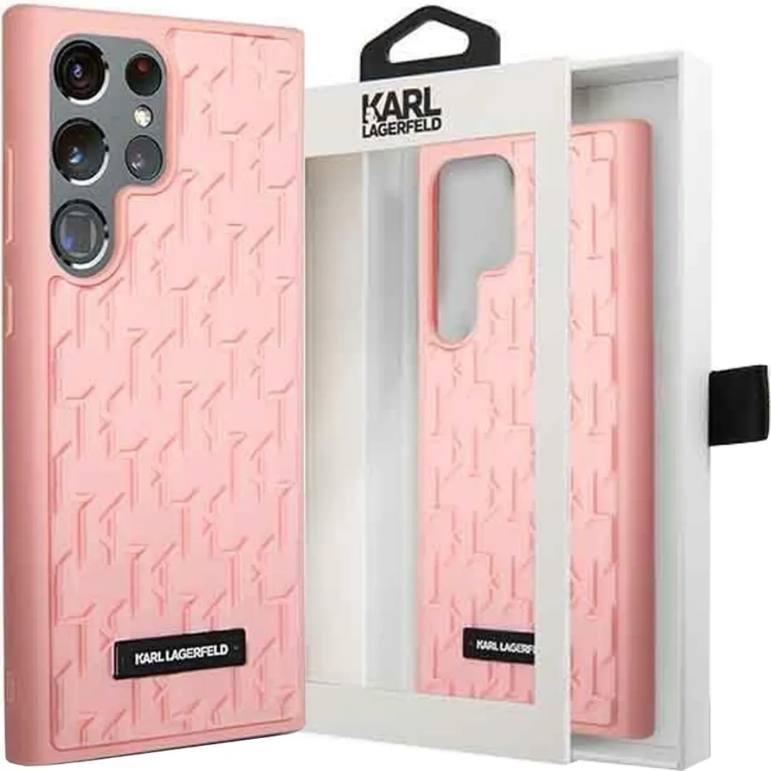 Karl Lagerfeld Backcase Hoesje Samsung Galaxy S23 Ultra - Roze - TPU - afbeelding 6 van 6