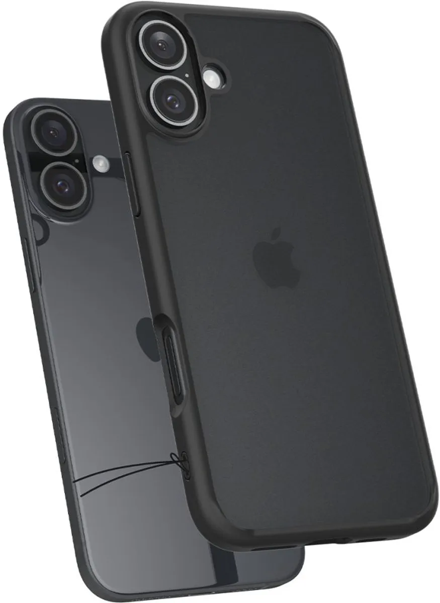 Spigen Ultra Hybrid 12153 iPhone 16 Hoesje - Frost Black - afbeelding 6 van 6