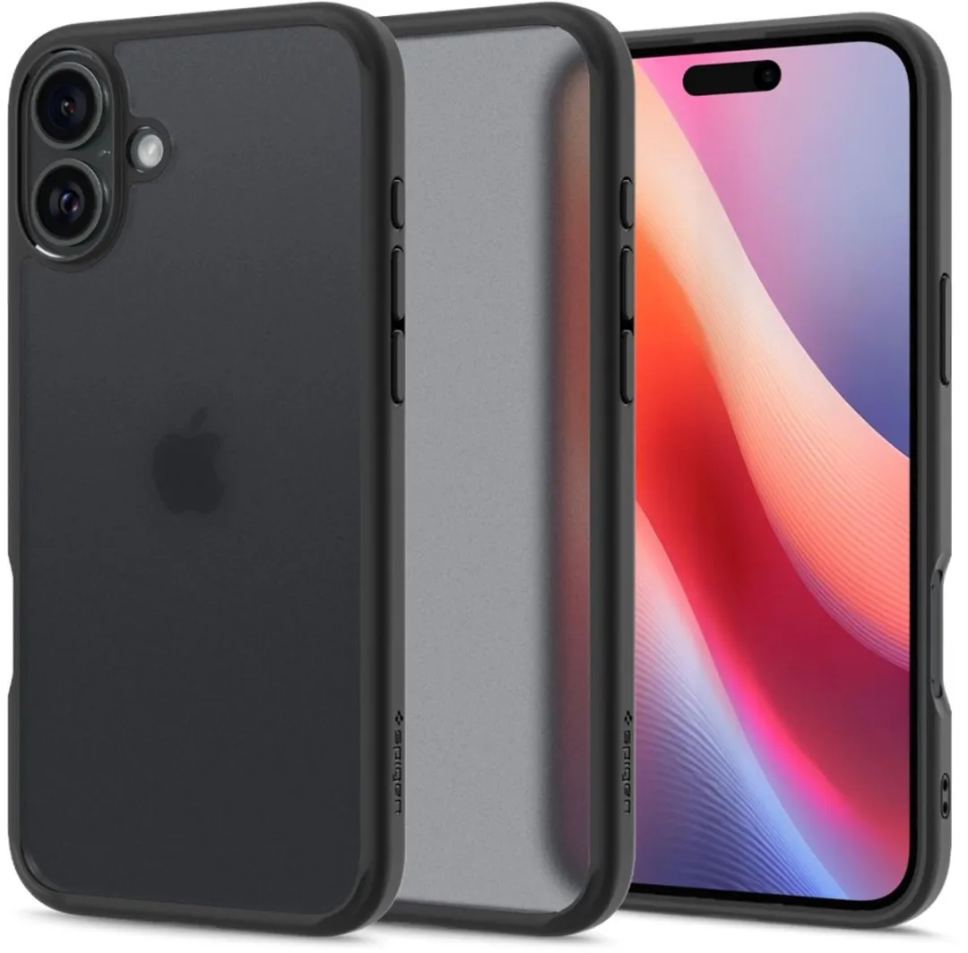 Spigen Ultra Hybrid 12153 iPhone 16 Hoesje - Frost Black