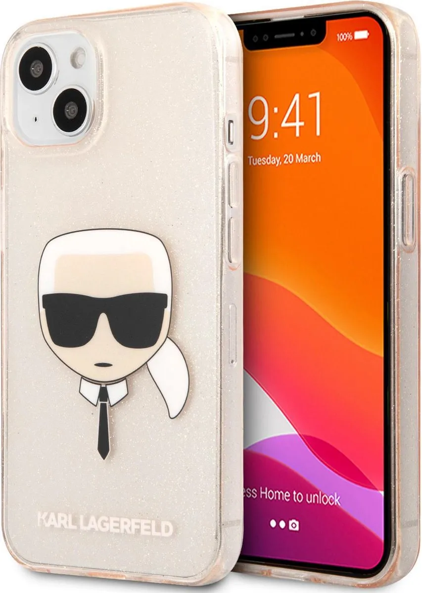 Karl Lagerfeld iPhone 13 Mini Glitter Hoesje