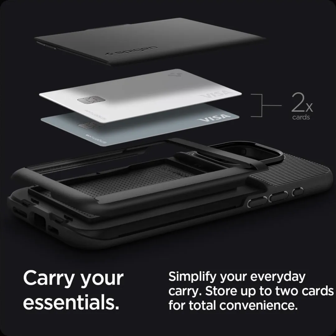 Spigen Slim Armor CS Back Cover iPhone 15 Pro Max - Zwart