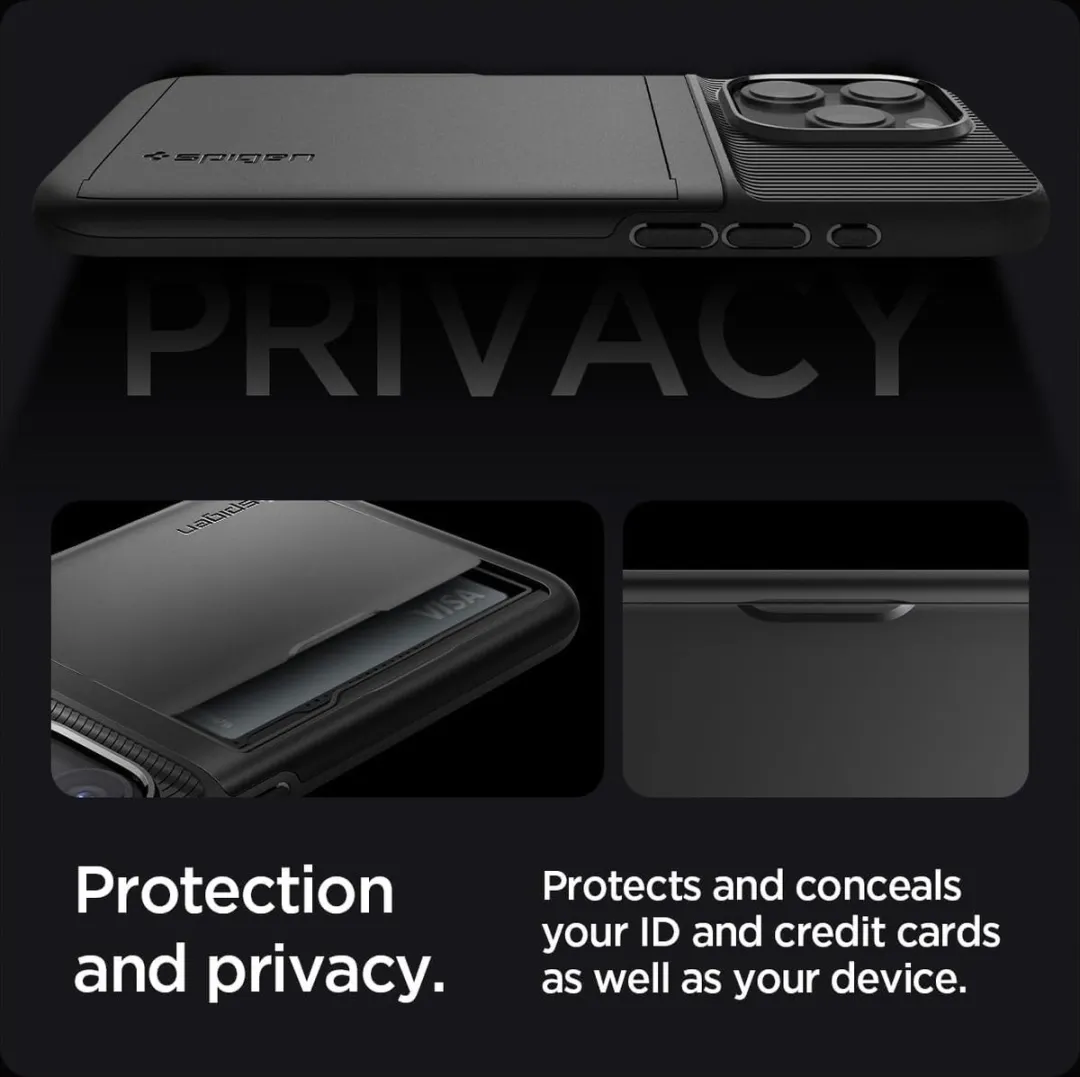 Spigen Slim Armor CS Back Cover iPhone 15 Pro Max - Zwart