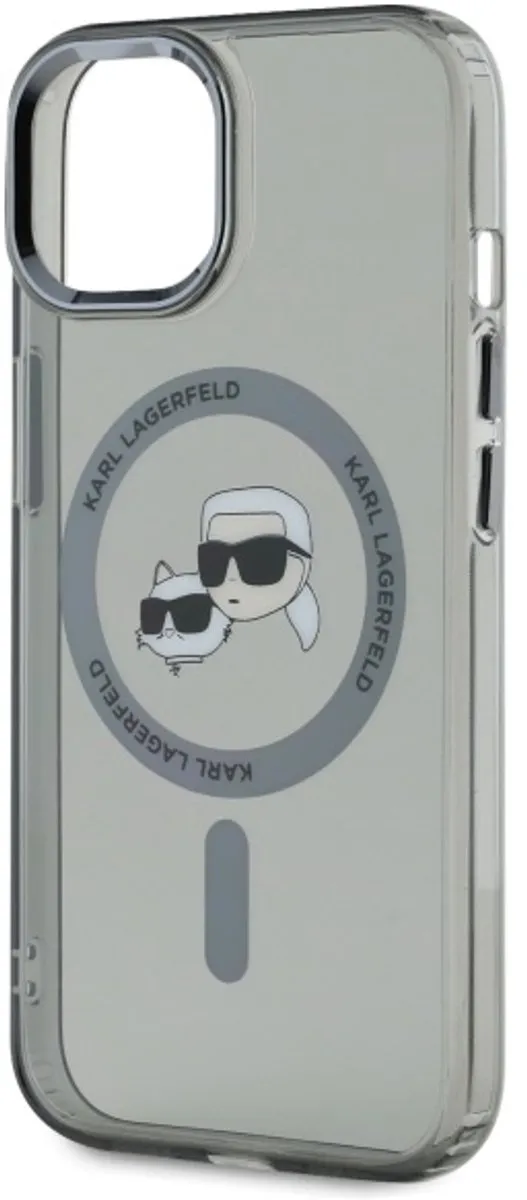 Karl Lagerfeld Hardcase Hoesje iPhone 15 6.1 - Magsafe - Transparent