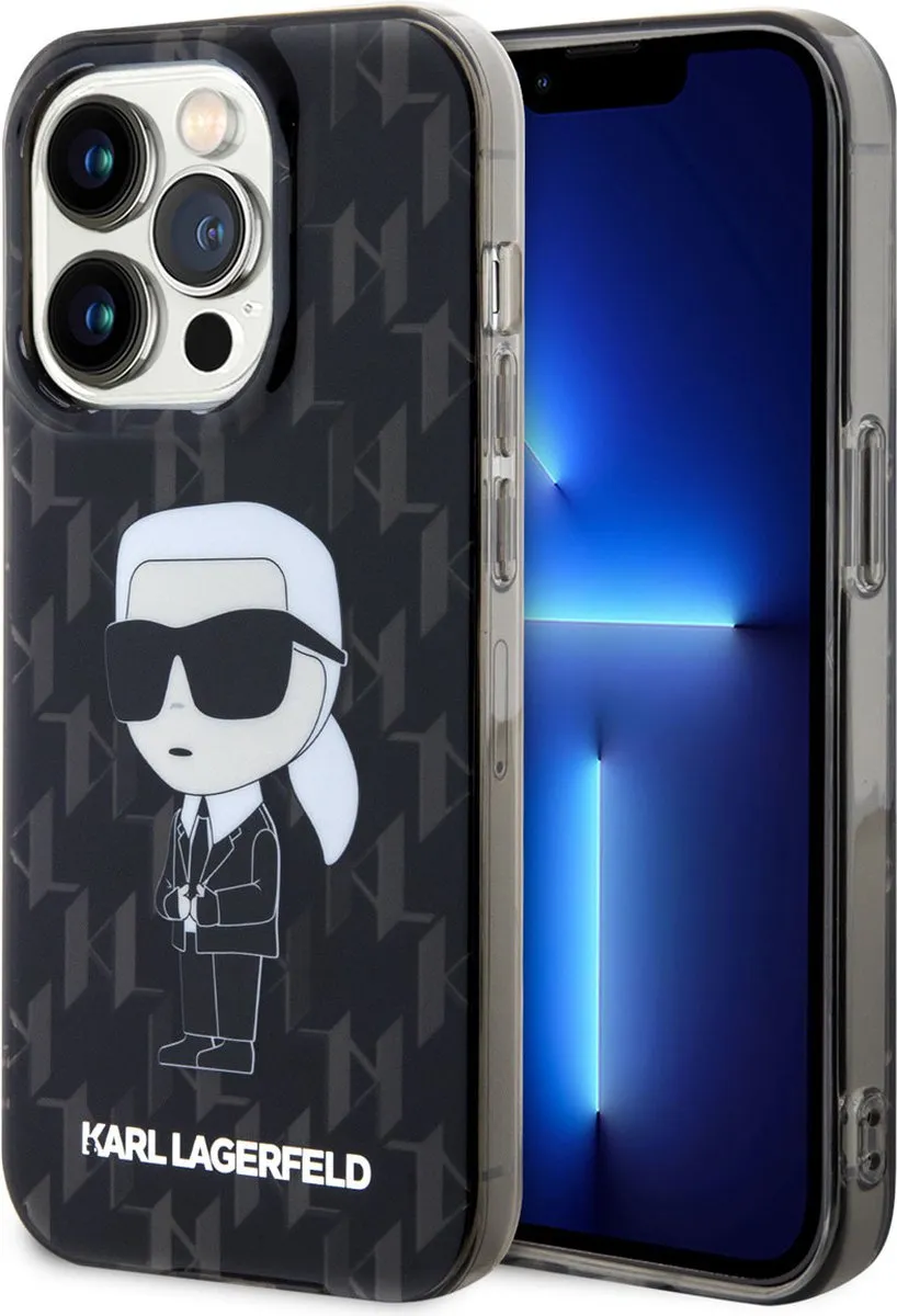 Karl Lagerfeld Monogram Ikonik Hoesje iPhone 15 Pro