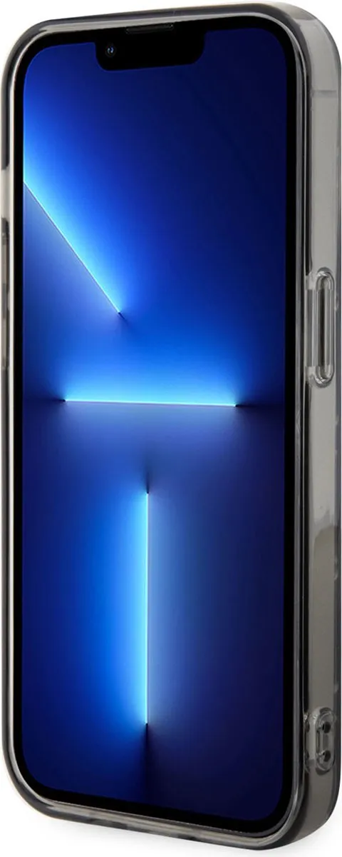 Karl Lagerfeld Monogram Ikonik Hoesje iPhone 15 Pro - Zwart