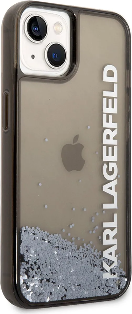 Karl Lagerfeld iPhone 14 Hoesje - Effen Zwart - afbeelding 6 van 6