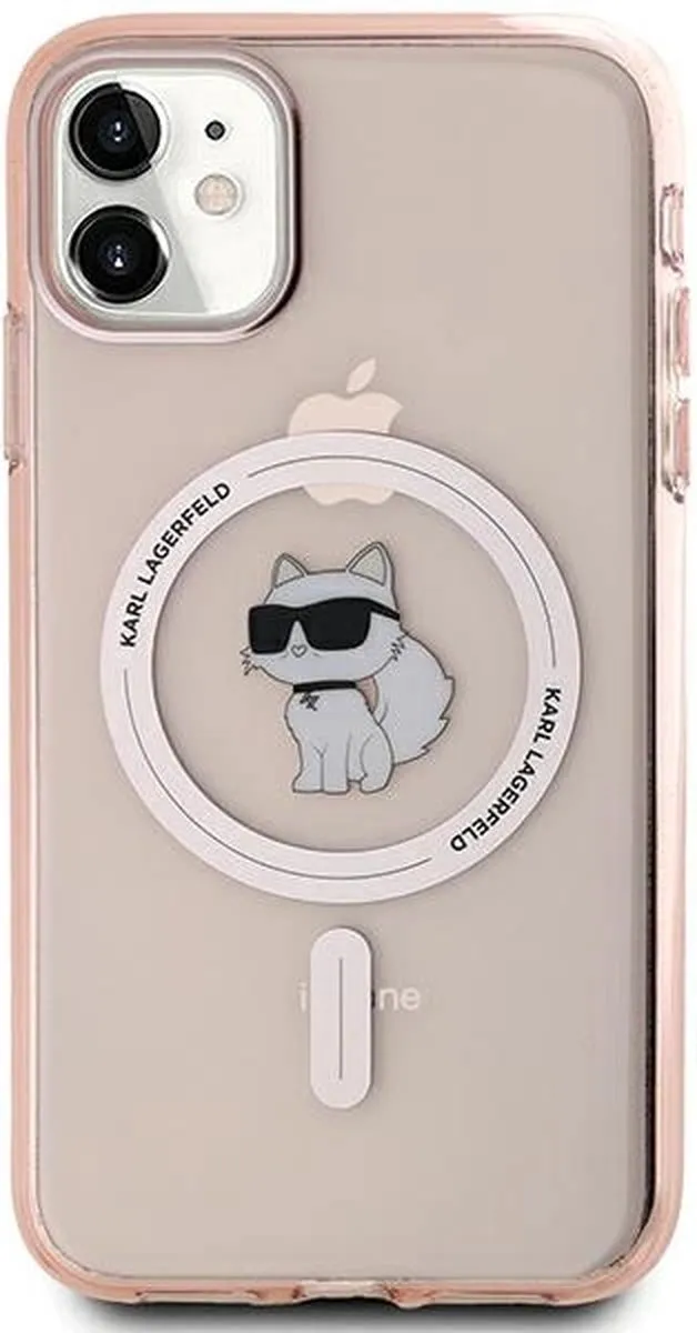 Karl Lagerfeld IML Choupette MagSafe Hoesje - iPhone 11/Xr - Roze