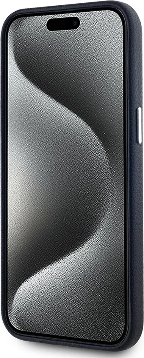 Karl Lagerfeld Backcase Hoesje iPhone 15 Pro - Effen Zwart