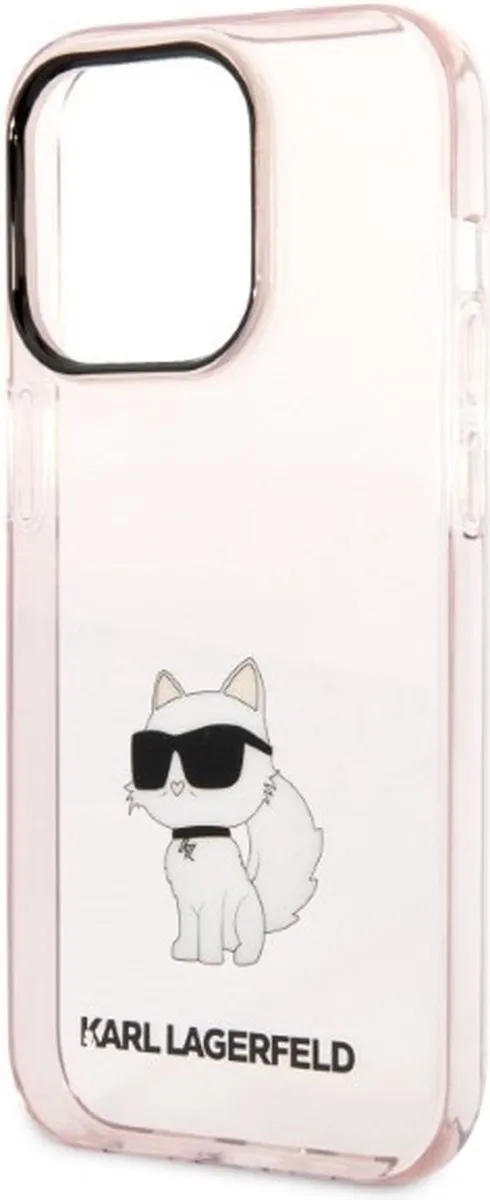 Karl Lagerfeld KLHCP14LHNCHTCP iPhone 14 Pro Hoesje - Roze