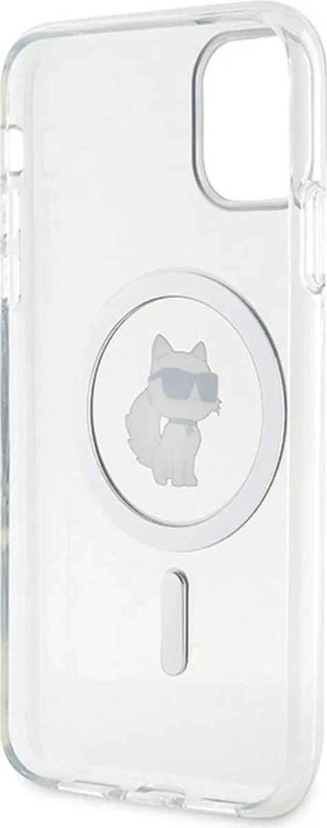 Karl Lagerfeld IML Choupette MagSafe Hoesje iPhone - Transparant
