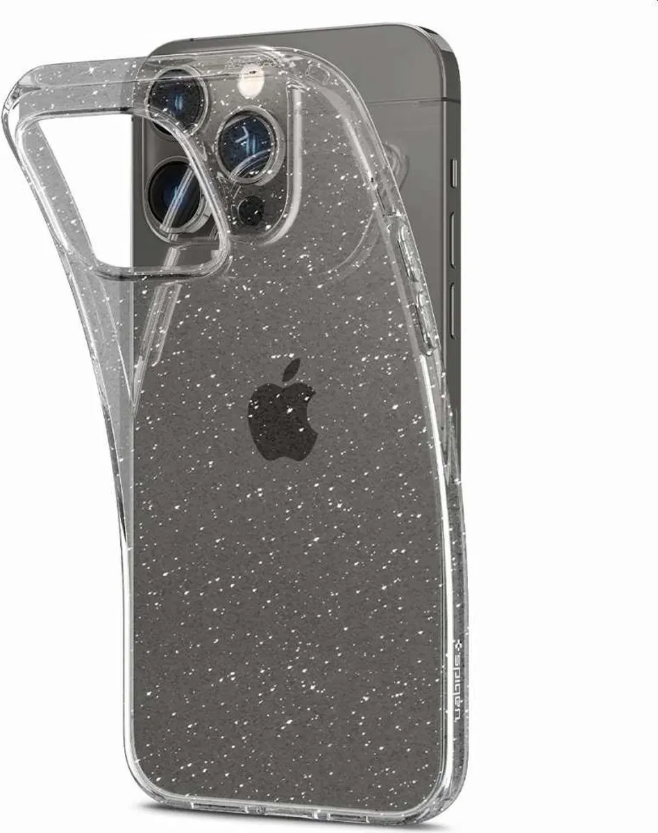 Spigen Liquid Crystal Glitter iPhone 14 Pro Hoesje - Transparant
