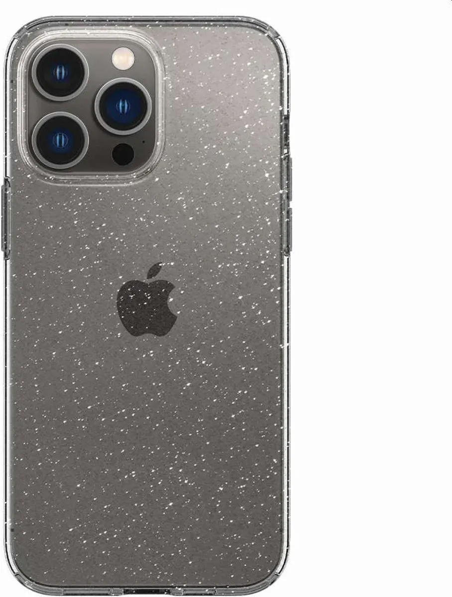 Spigen Liquid Crystal Glitter iPhone 14 Pro Hoesje - Transparant