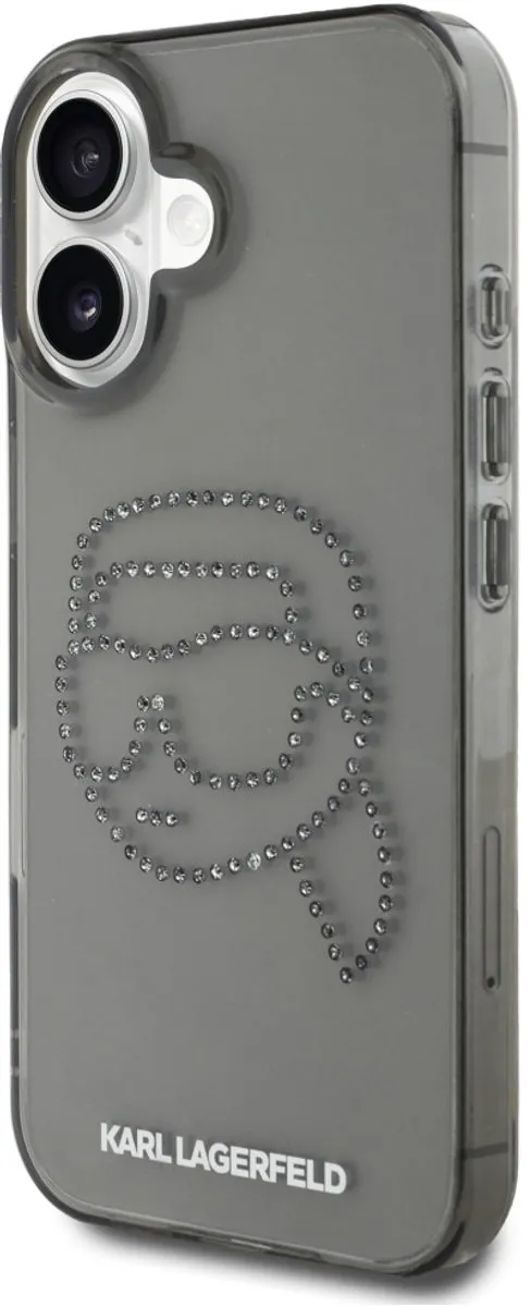 Karl Lagerfeld Case IML Strass iPhone 16 Bescherming - Transparent - afbeelding 6 van 6