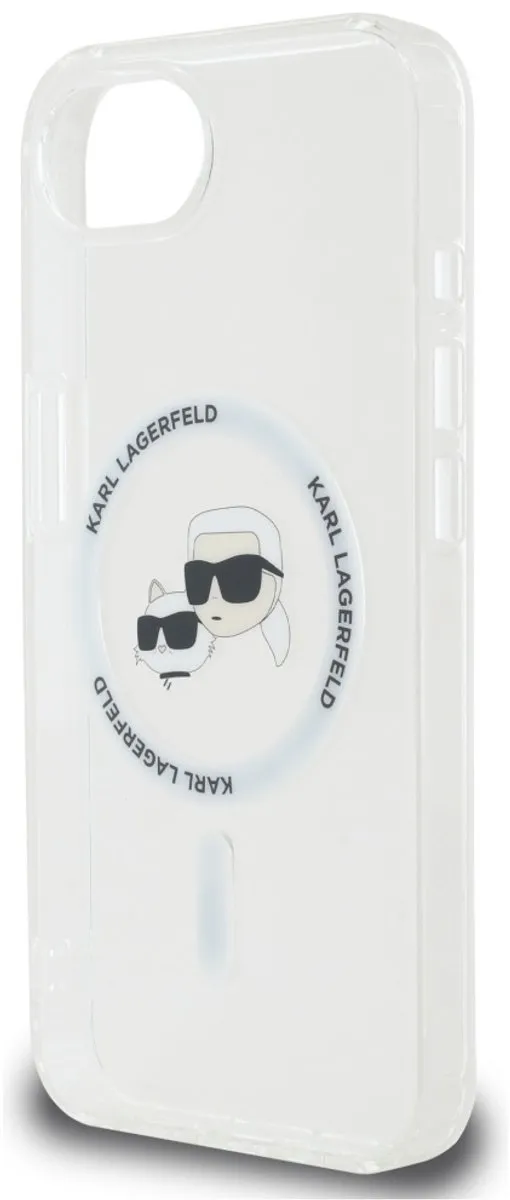 Karl Lagerfeld Magnetische Hoes Karl & Choupette iPhone 16E - Transparent