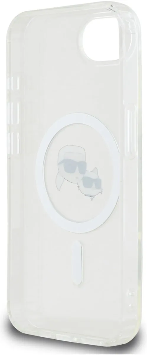 Karl Lagerfeld Magnetische Hoes Karl & Choupette iPhone 16E - Transparent