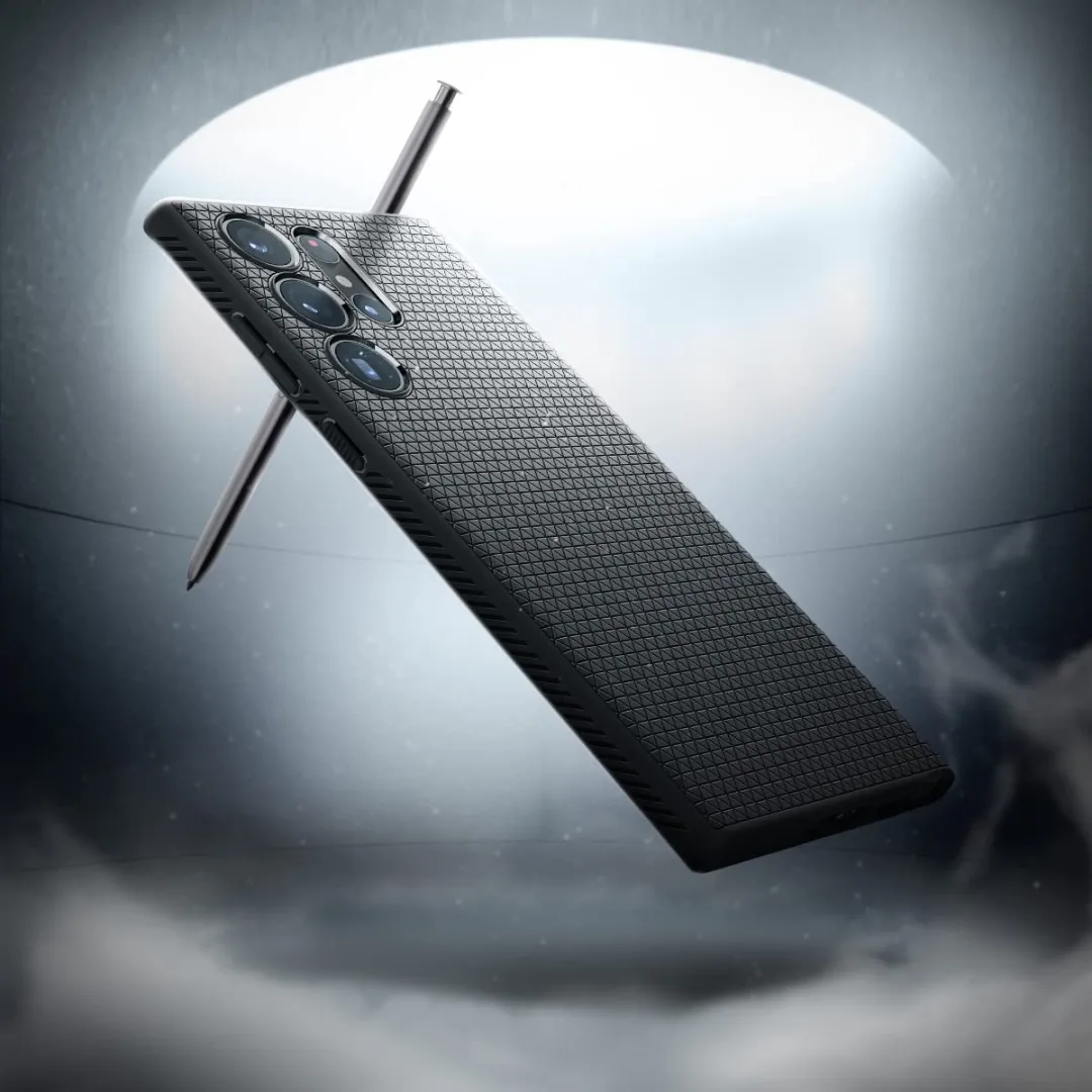 Spigen Samsung Galaxy S23 Ultra Liquid Air Hoesje - Matte Black