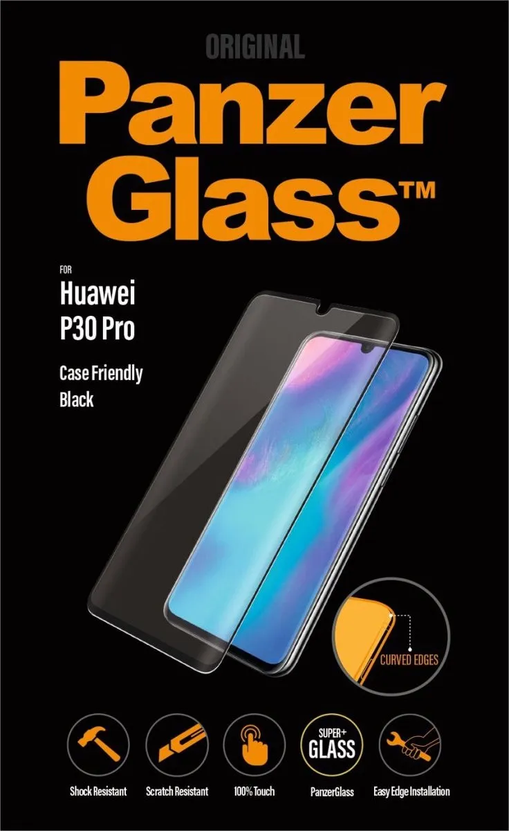 PanzerGlass PZ-5336 Screenprotector - Huawei P30 Pro - Zwart - afbeelding 6 van 6