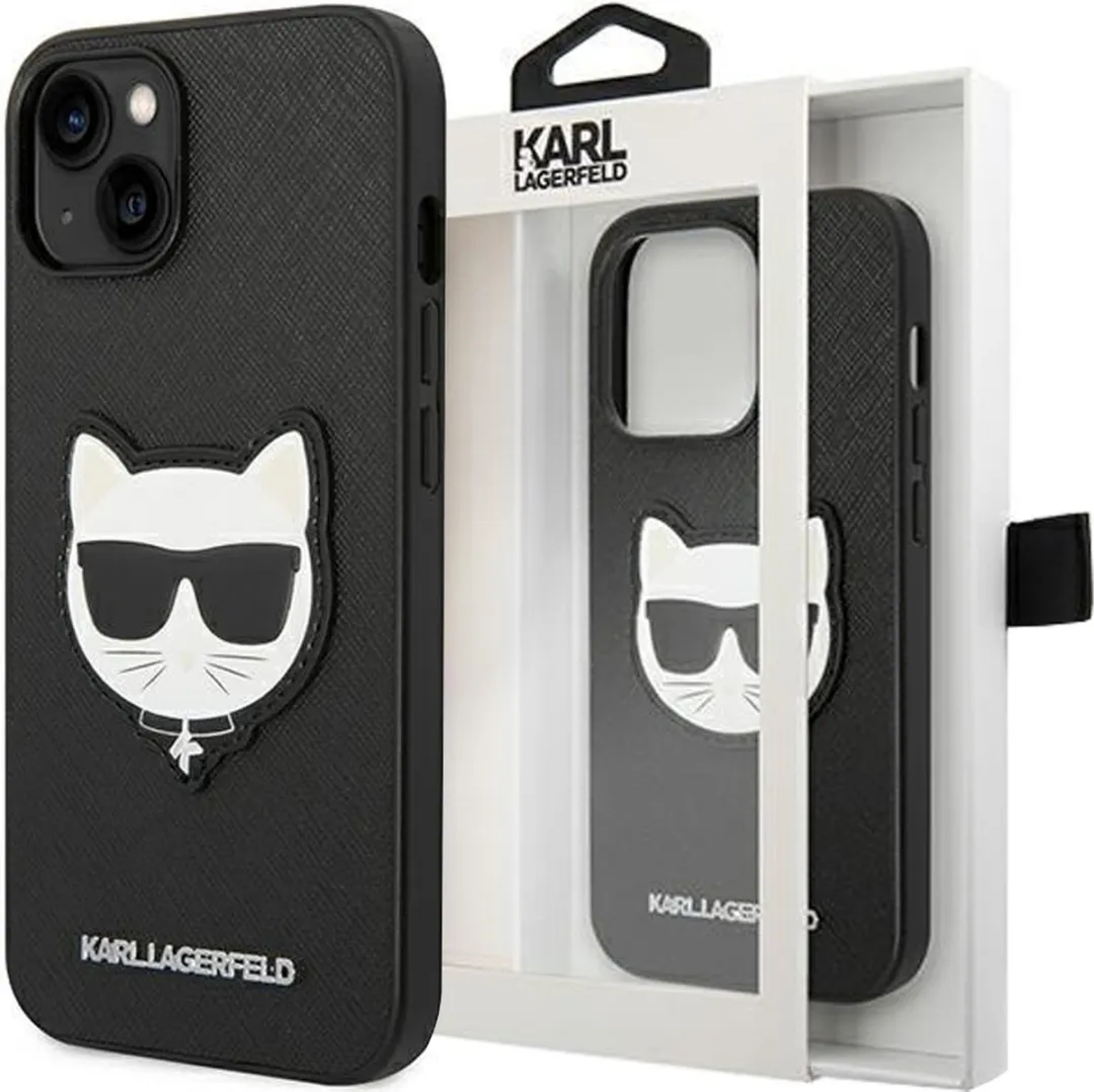Karl Lagerfeld iPhone 14 Plus Backcase - Effen Zwart