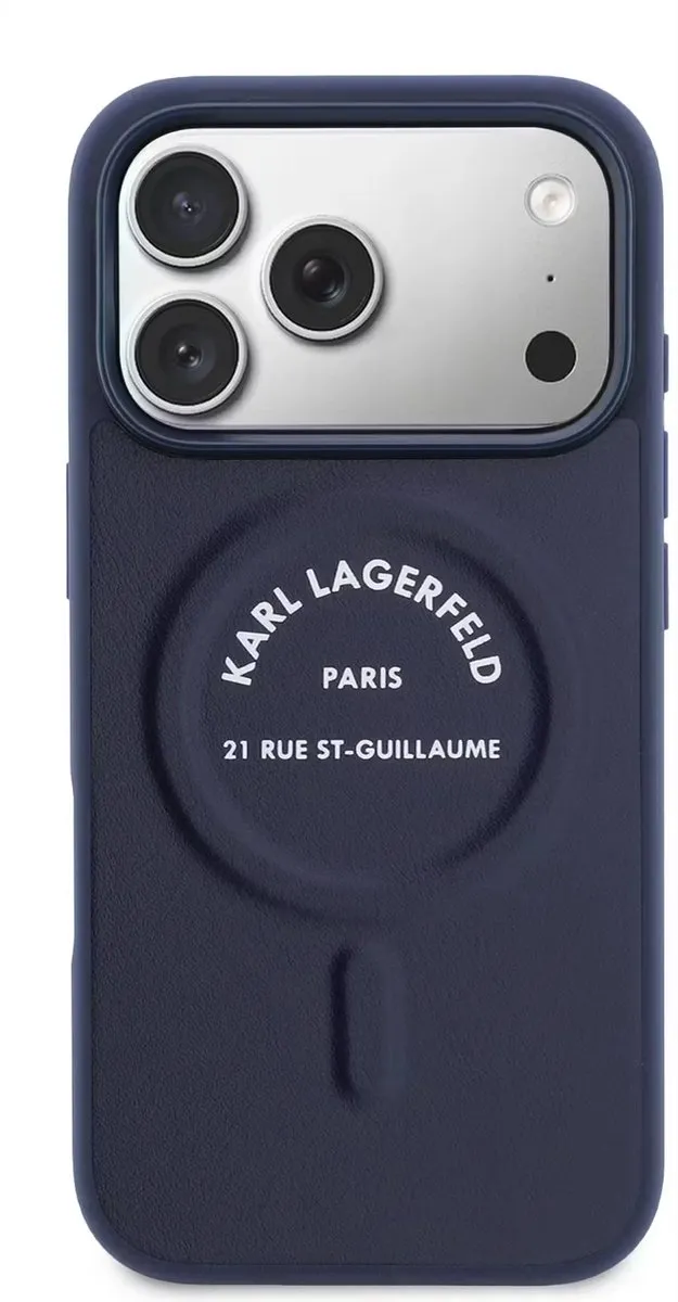 Karl Lagerfeld Back Cover iPhone 17 Pro Max KLI24HPMNV - Navy