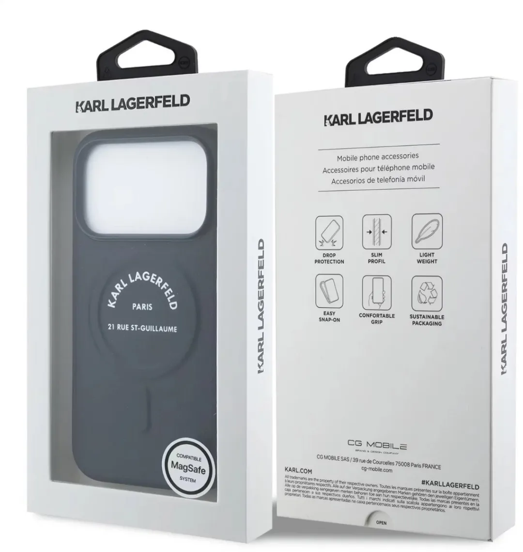 Karl Lagerfeld Back Cover iPhone 17 Pro Max KLI24HPMNV - Navy