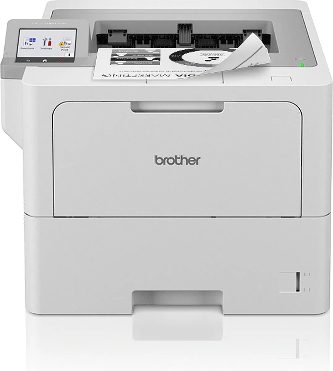 Brother HL-L6410DN Mono Laserprinter - 1200x1200 DPI - Wit