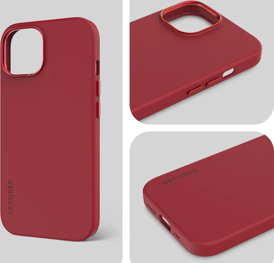 Decoded Siliconen Hoesje iPhone 15 Plus D24IPO15PLBCS9AD - Astro Dust Rood