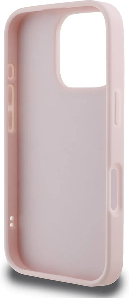Karl Lagerfeld Backcase Hoesje iPhone 16 Pro - Roze Kunstleer