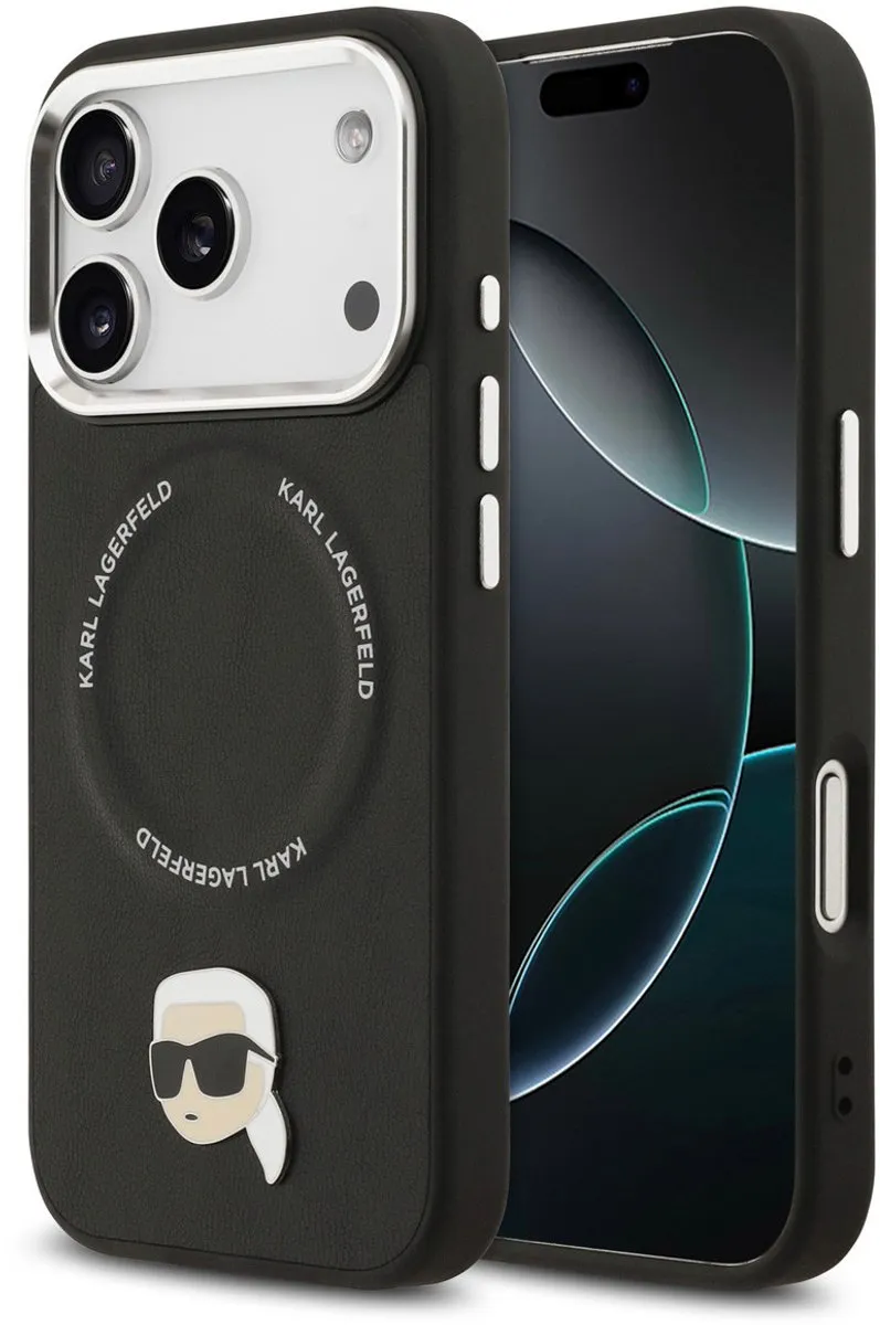 Karl Lagerfeld iPhone 17 Pro Max Hoesje - MagSafe - Zwart