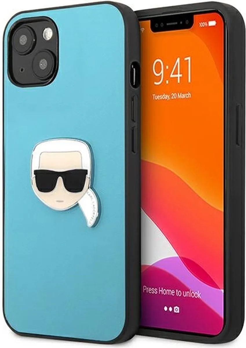 Karl Lagerfeld KLHCP13SPKMB iPhone 13 mini Hardcase - Blauw