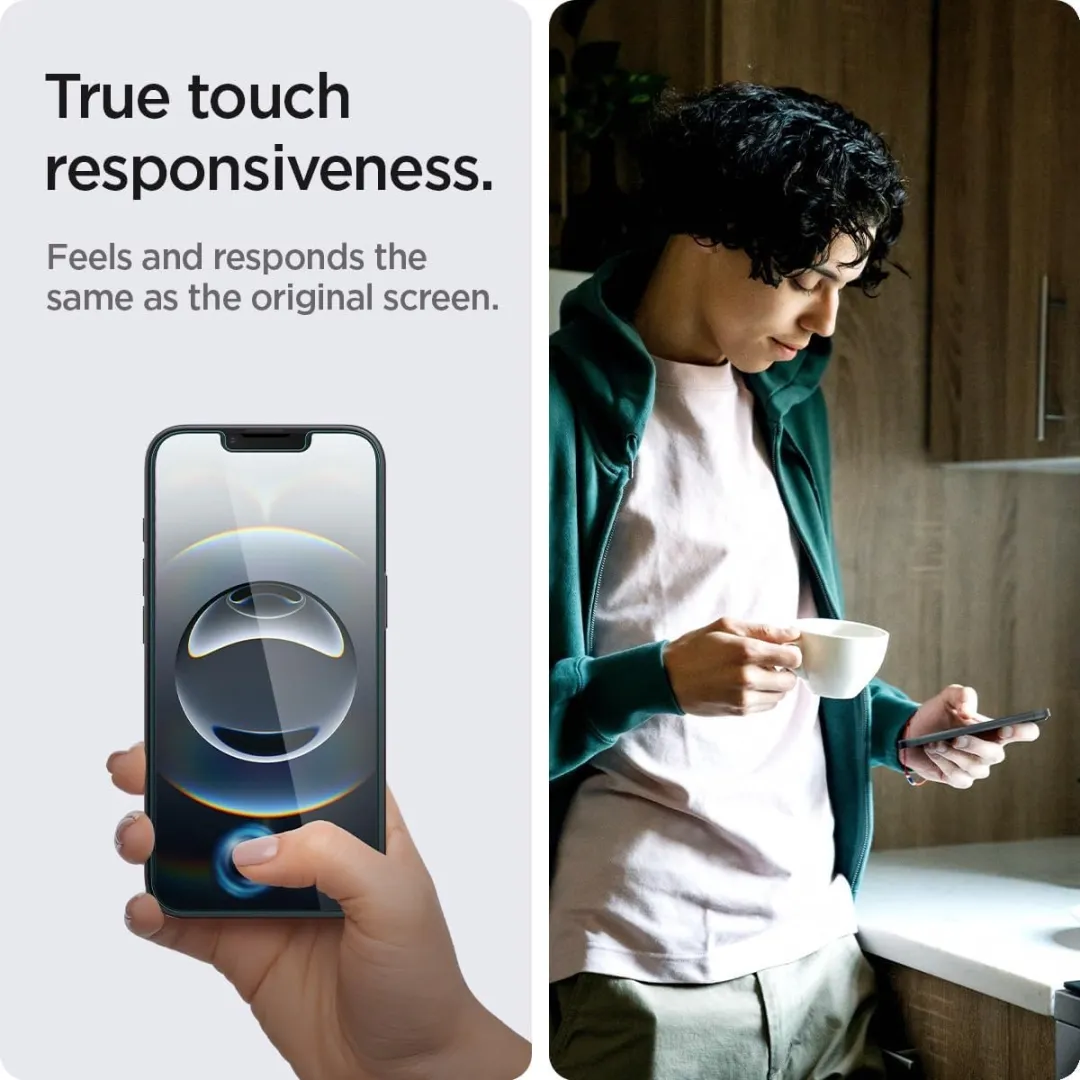 Spigen Glas.tR EZ Fit iPhone 16e Screenprotector - 2 Stuks