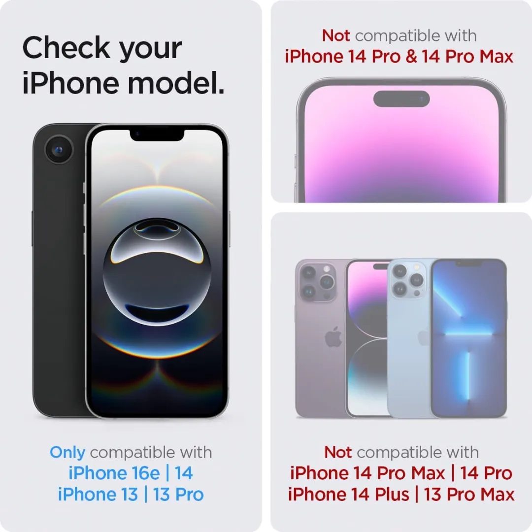 Spigen Glas.tR EZ Fit iPhone 16e Screenprotector - 2 Stuks