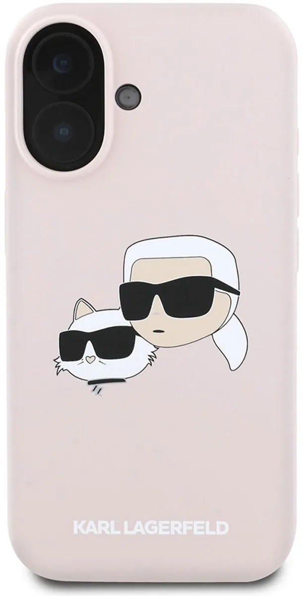 Karl Lagerfeld iPhone 16 Backcover Magsafe Roze