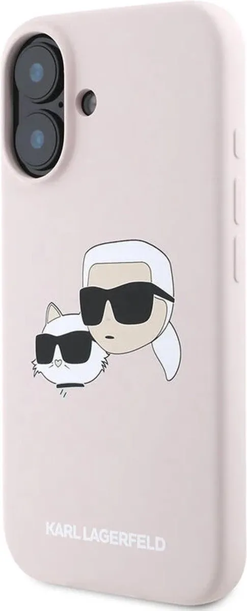 Karl Lagerfeld iPhone 16 Backcover Magsafe Roze