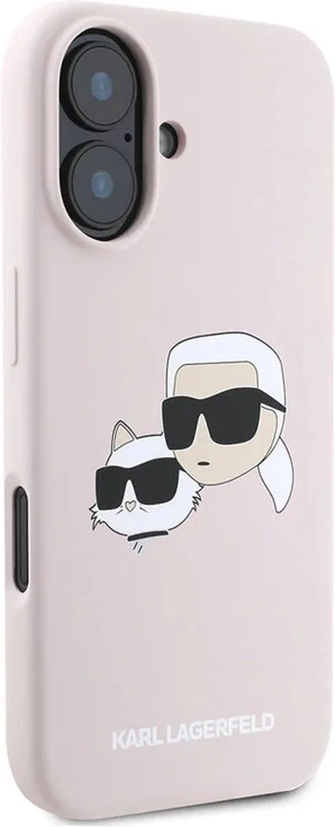 Karl Lagerfeld iPhone 16 Backcover Magsafe Roze