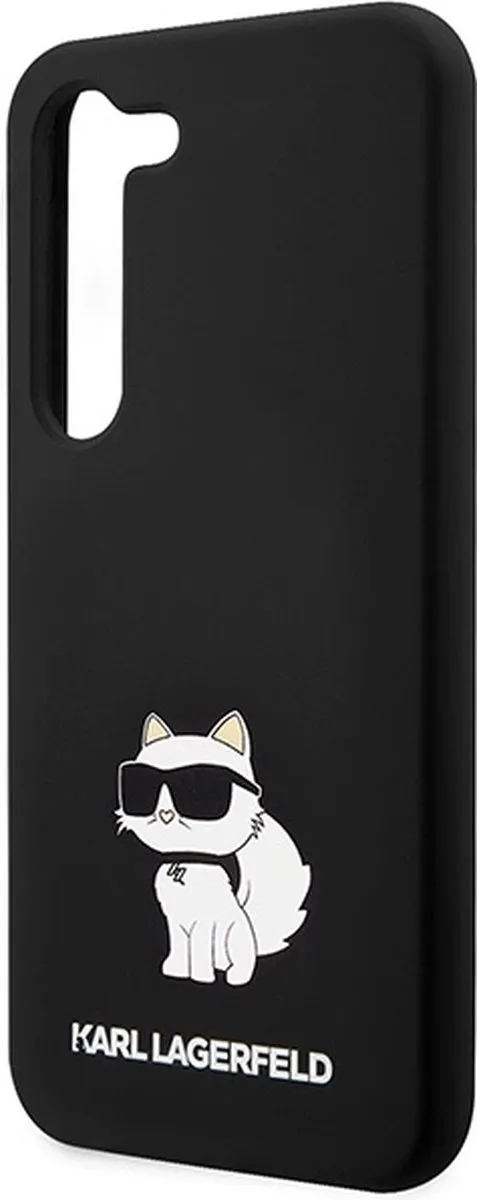 Karl Lagerfeld Siliconen Choupette Hoesje - Samsung Galaxy S24 - Zwart