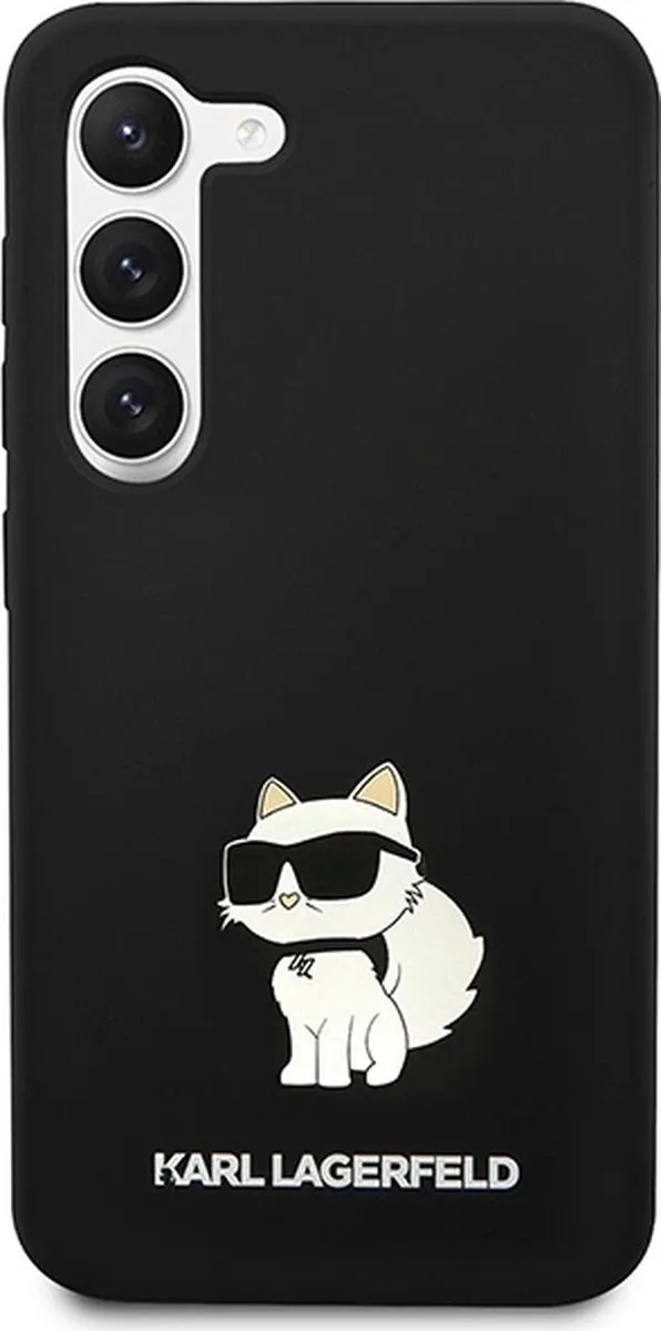 Karl Lagerfeld Siliconen Choupette Hoesje - Samsung Galaxy S24 - Zwart - afbeelding 6 van 6
