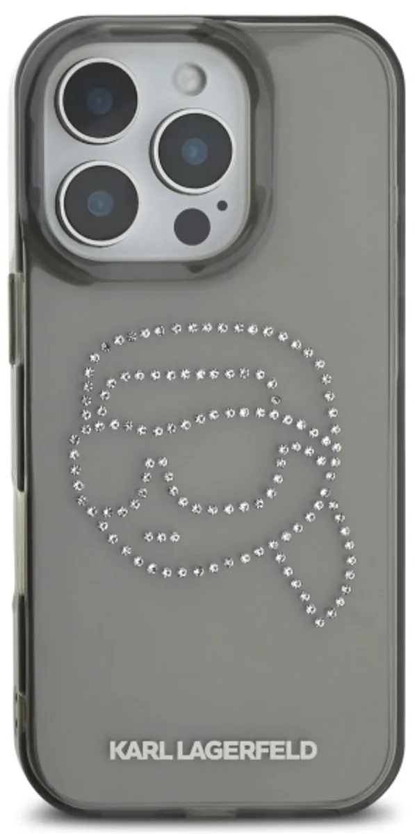 Karl Lagerfeld Hardcase Hoesje iPhone 16 Pro Max - Transparent