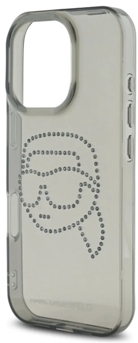 Karl Lagerfeld Hardcase Hoesje iPhone 16 Pro Max - Transparent