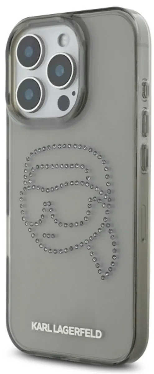 Karl Lagerfeld Hardcase Hoesje iPhone 16 Pro Max - Transparent
