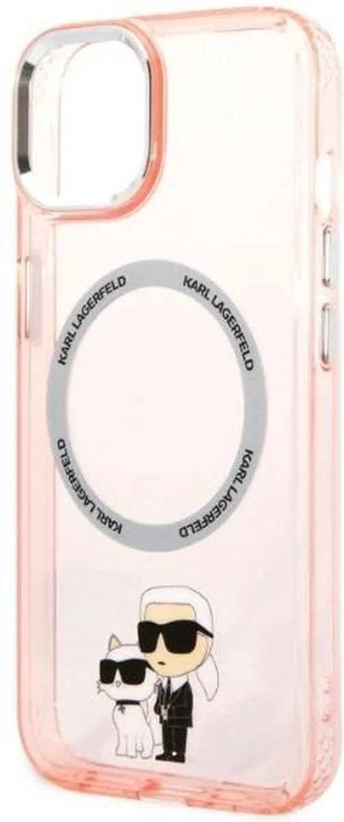 Karl Lagerfeld KLHMP14MHNKCIP iPhone 14 Plus Hoesje - Roze - afbeelding 6 van 6