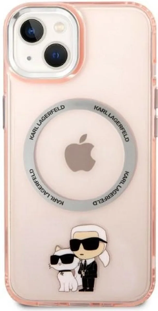 Karl Lagerfeld KLHMP14MHNKCIP iPhone 14 Plus Hoesje - Roze