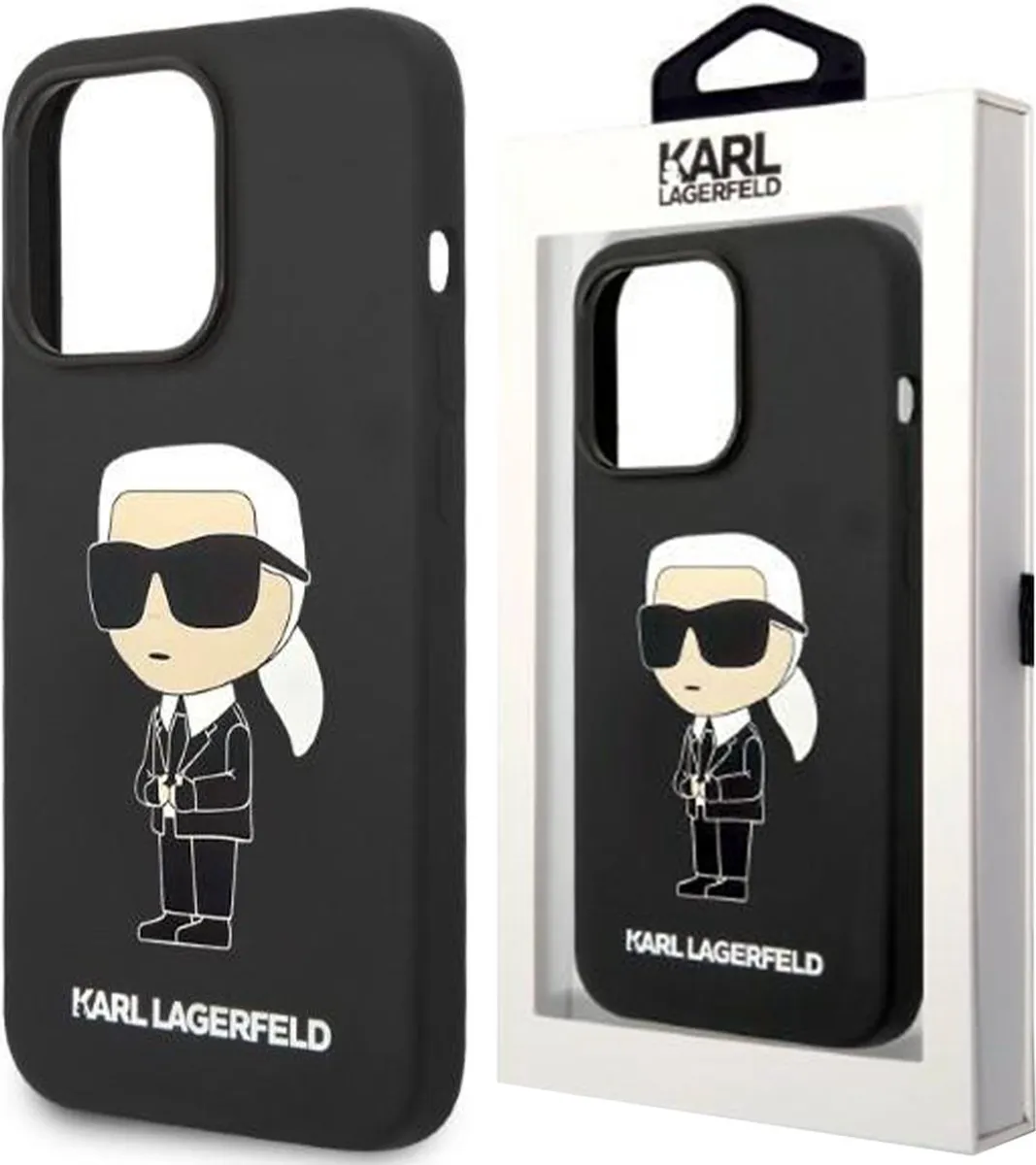Karl Lagerfeld KLHMP14LSNIKBCK iPhone 14 Pro Hoesje